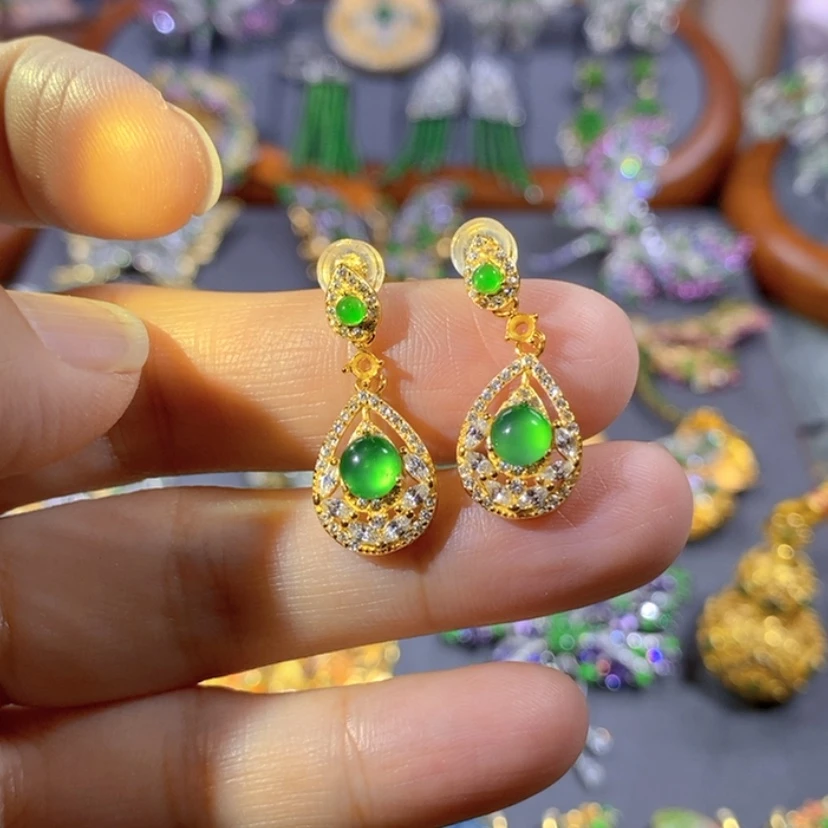 【闪购商品】银S925镶嵌挂件翡翠