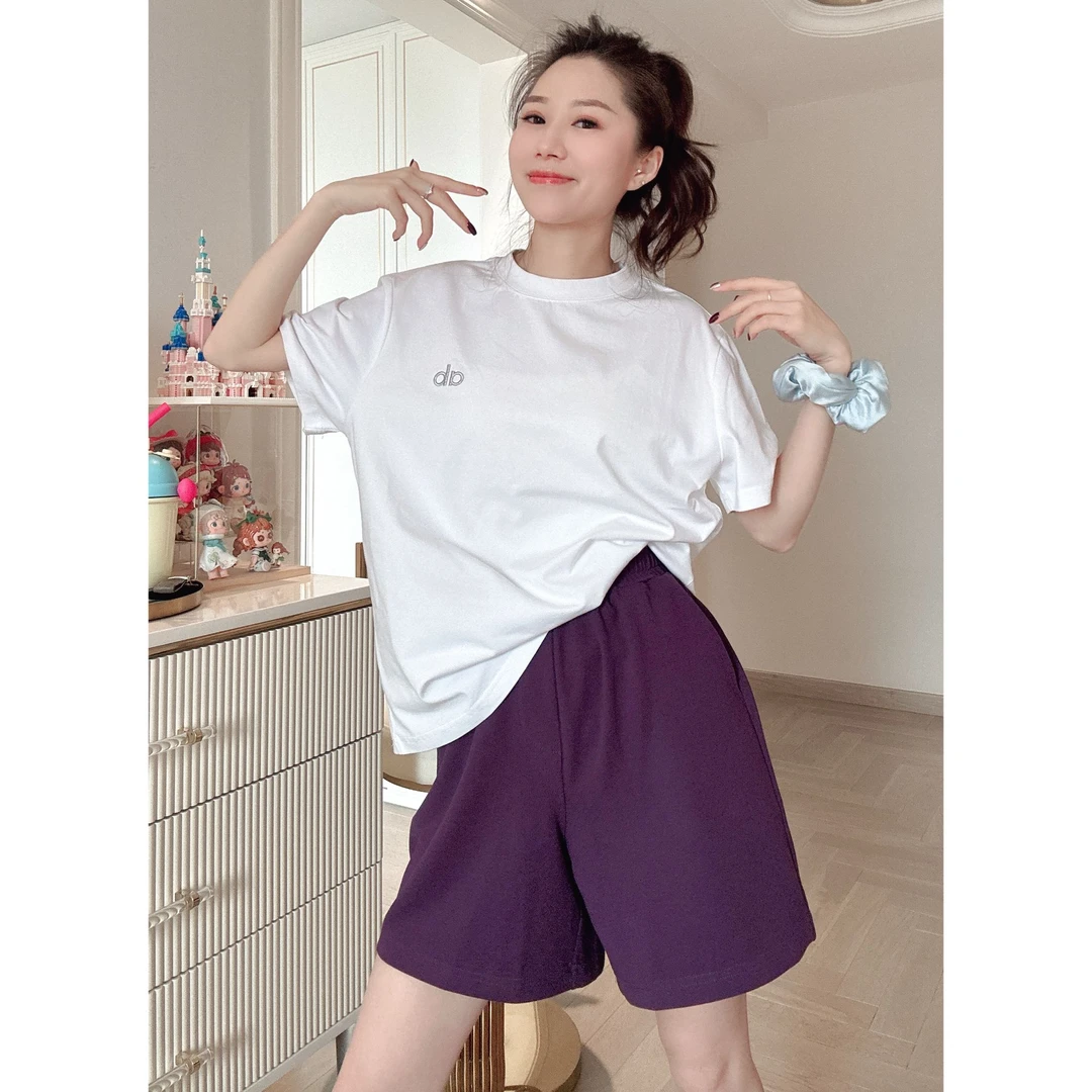 【82013】四分裤-夏季时尚休闲宽松弹力腰头显瘦显高百搭女装四分裤