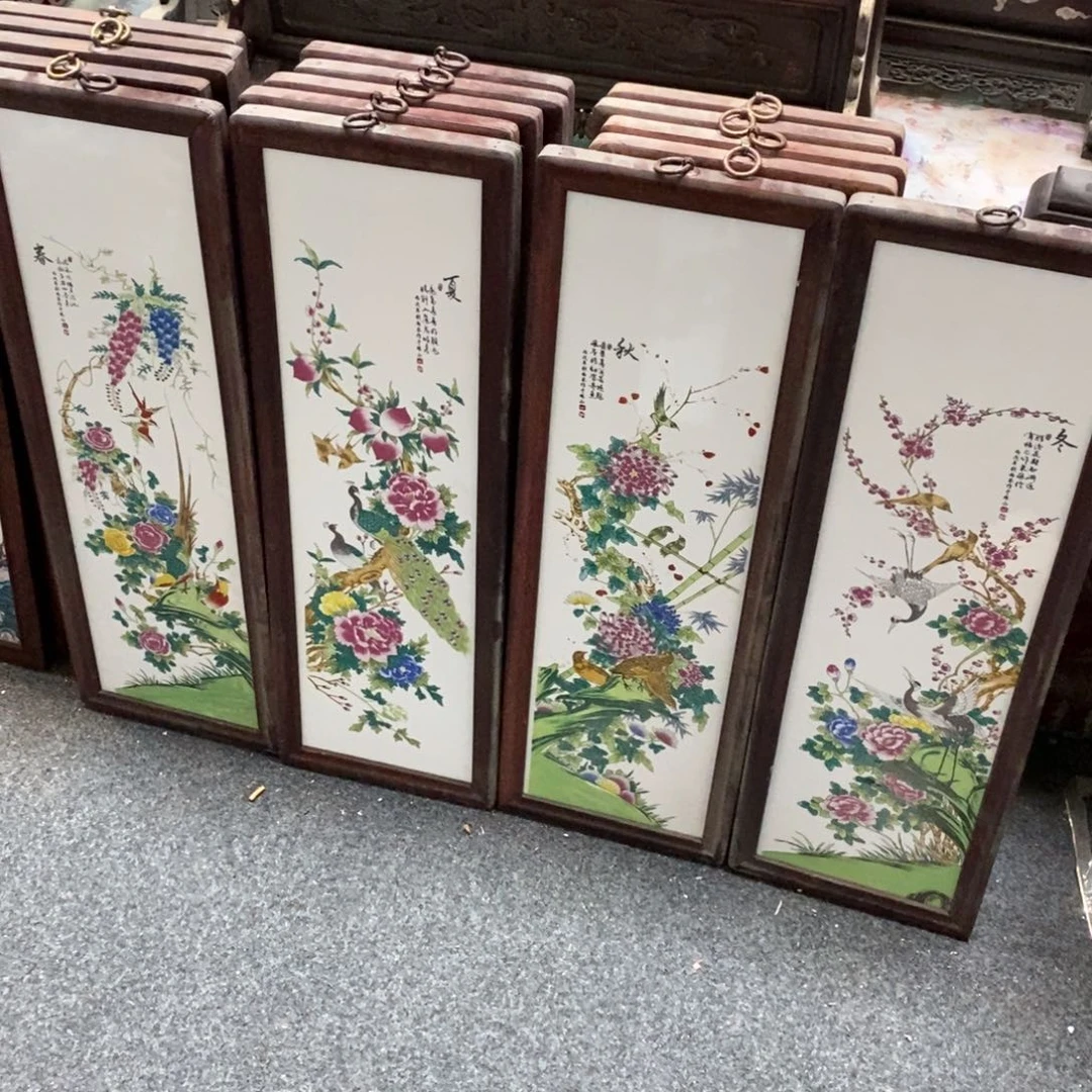 瓷片65*22*4 景德镇瓷板画柴窑烧制