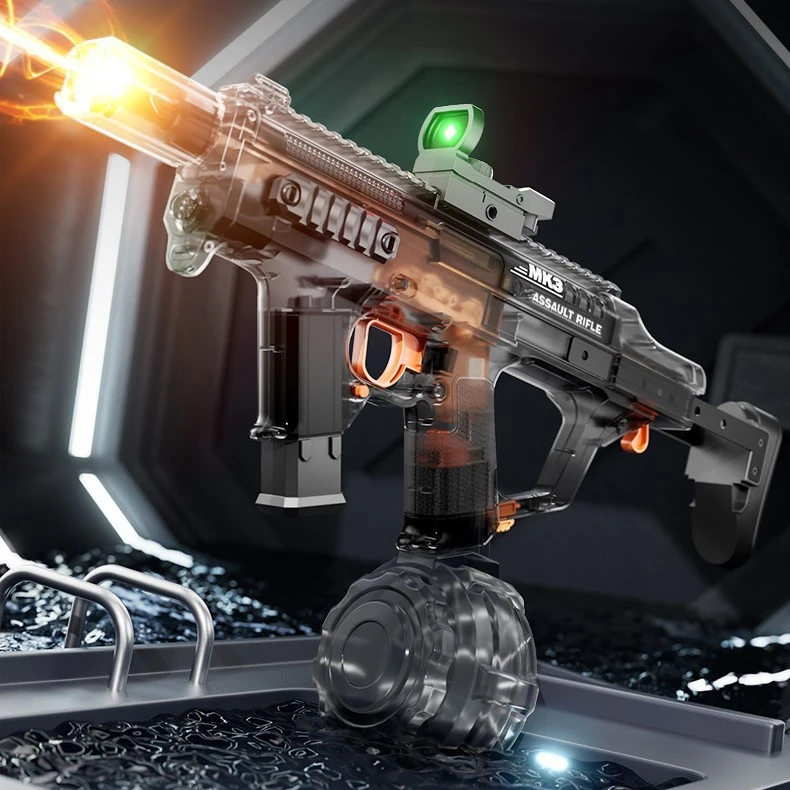 MK3火舞高速电动连发儿童水枪手自一体喷水吸水大容量电动强男孩