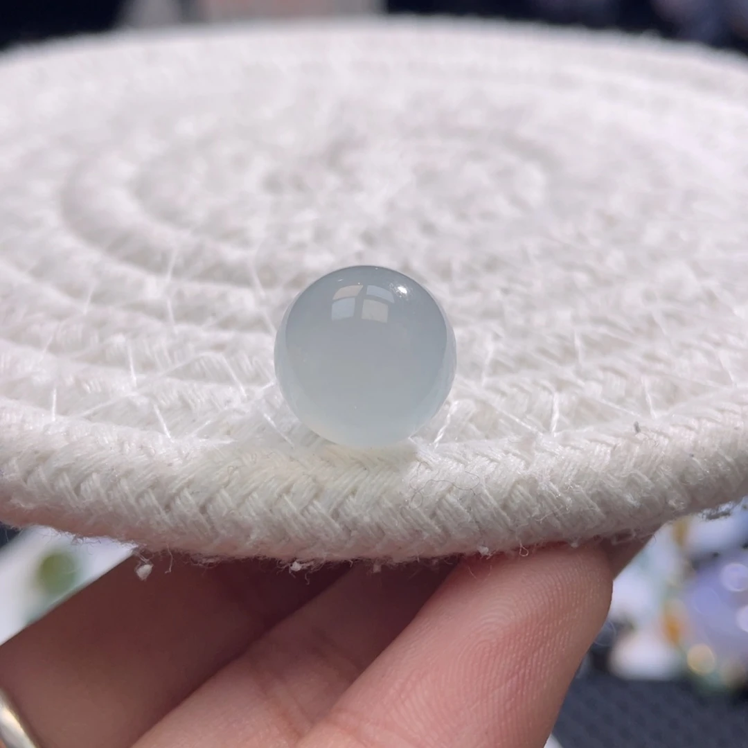 散珠翡翠特色冰胶圆珠卡12.2mm