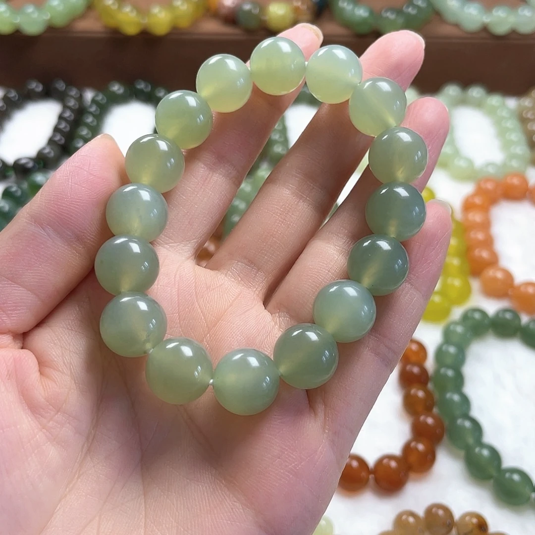 未镶嵌蛇纹石玉手串