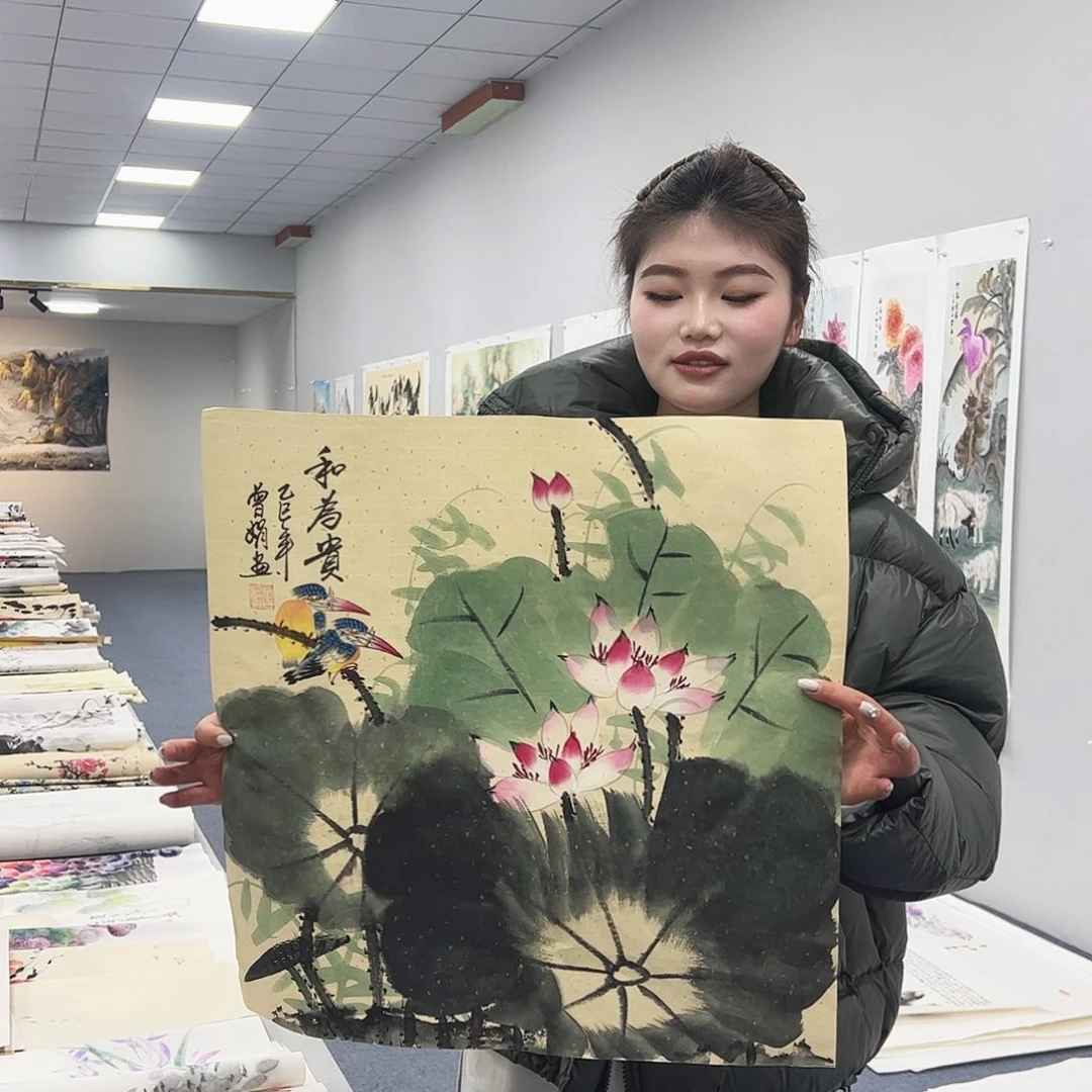 国画国画作品宣纸纯手绘