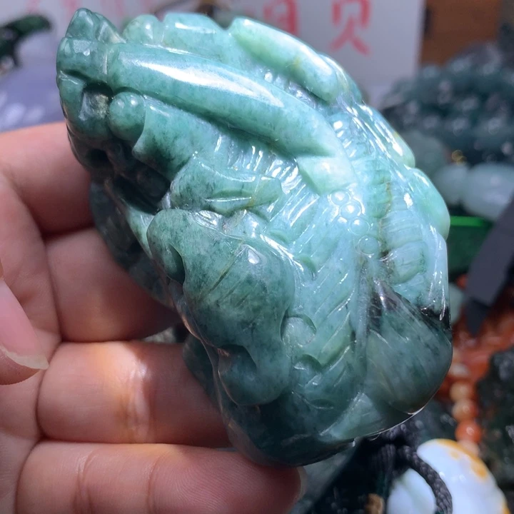 翡翠项链未镶嵌保真天然A货翡翠