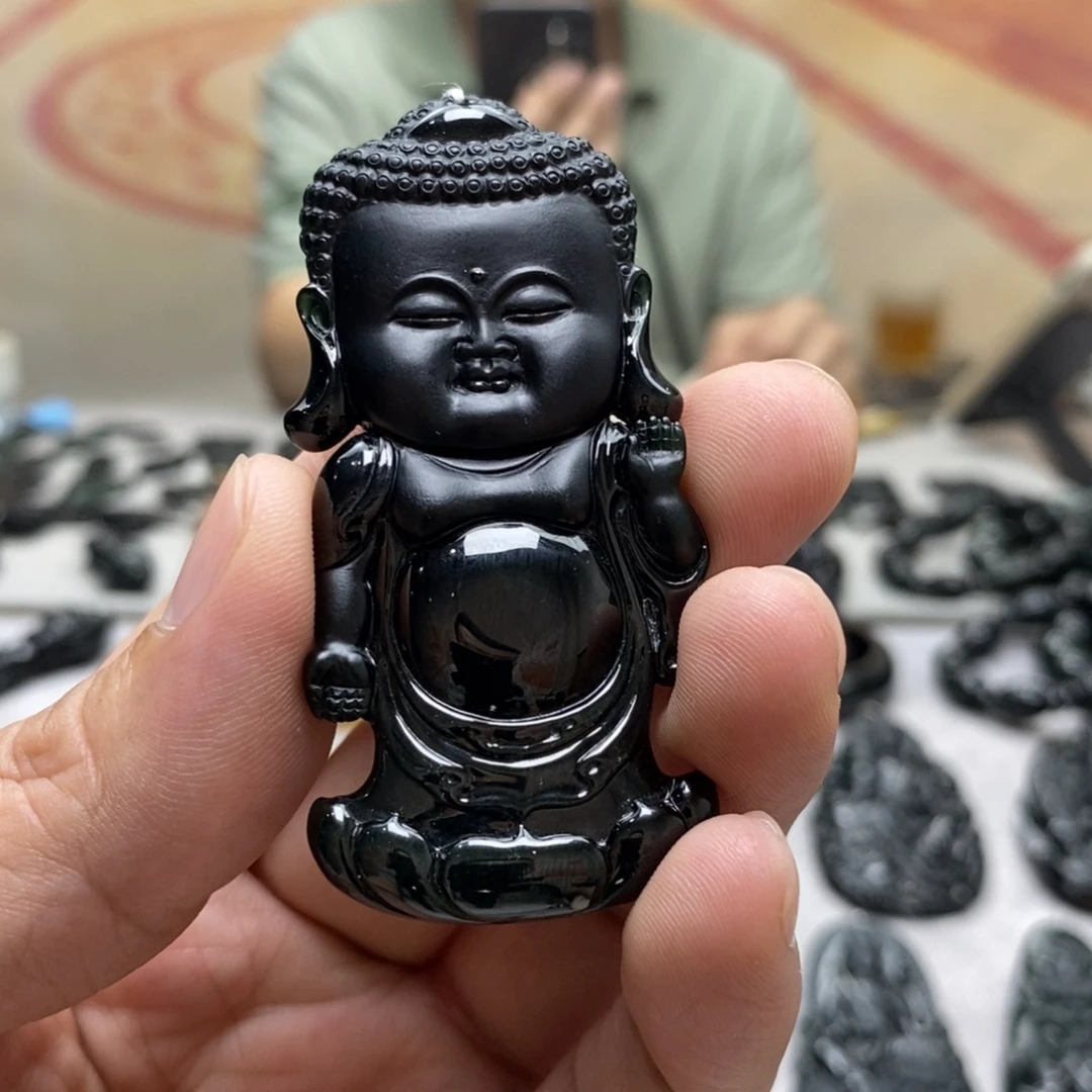 翡翠未镶嵌颈饰宝宝佛
