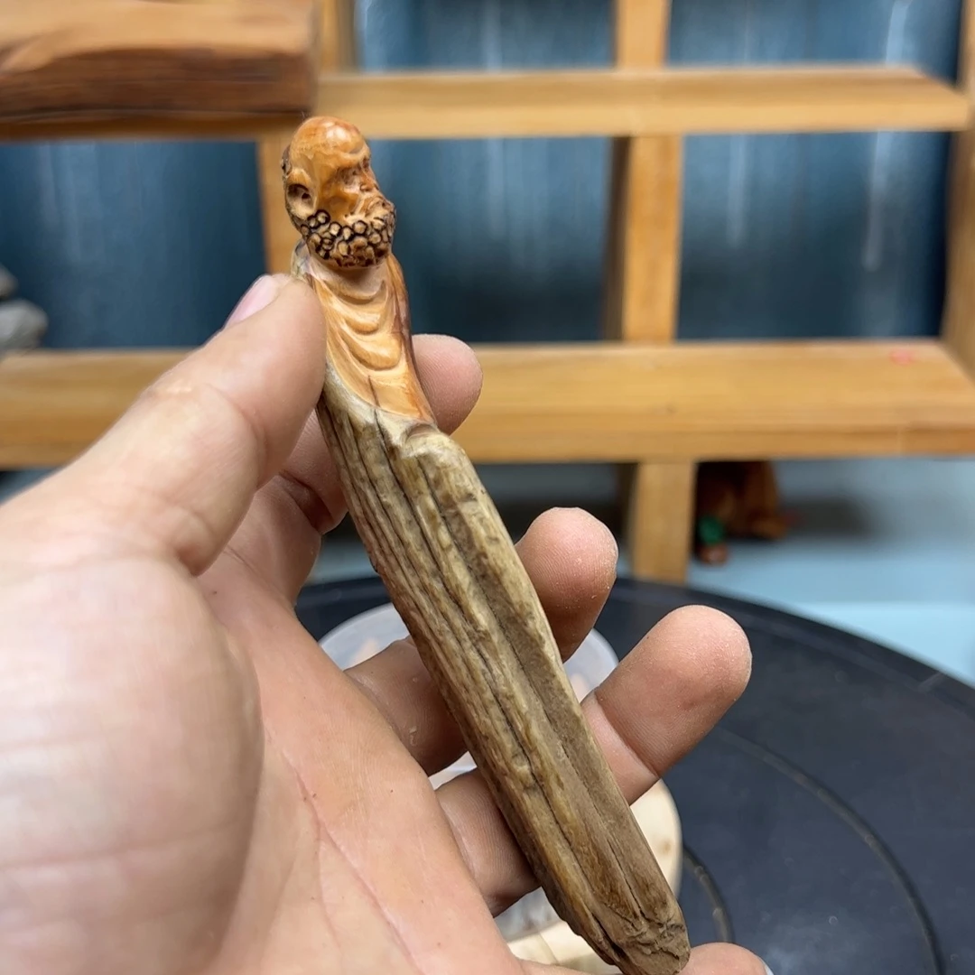 木@***叔崖柏木摆件手把件