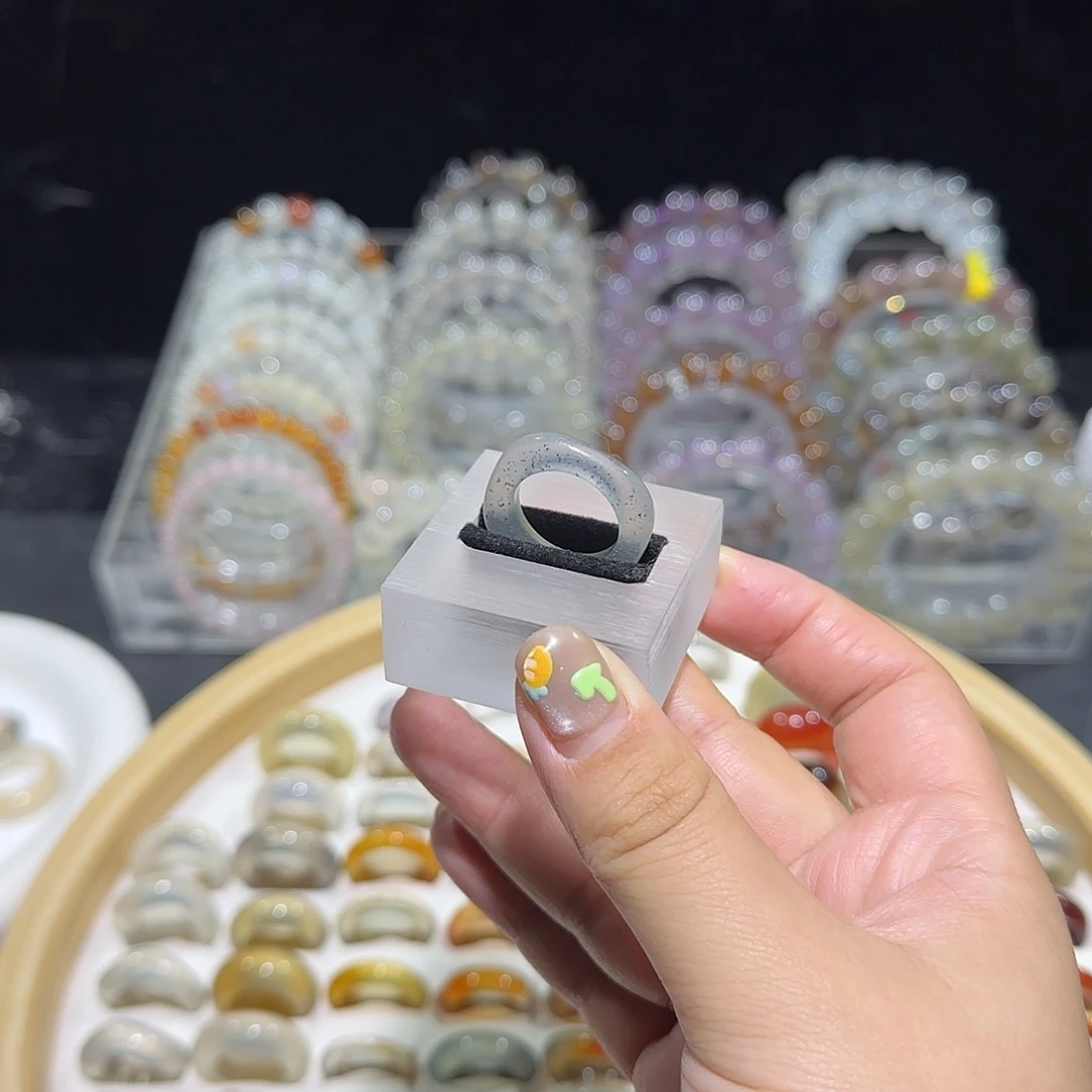 玛瑙/玉髓合金戒指