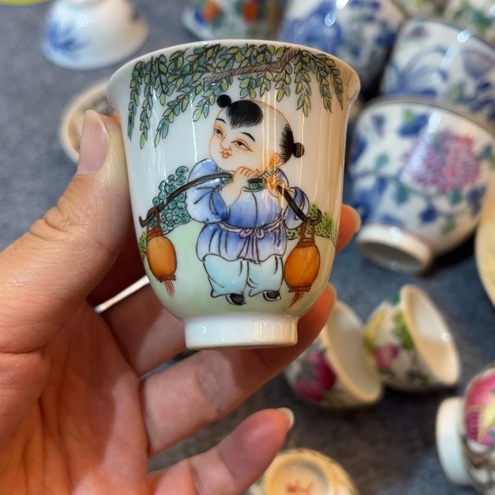 《***》手绘茶杯盖碗陶瓷