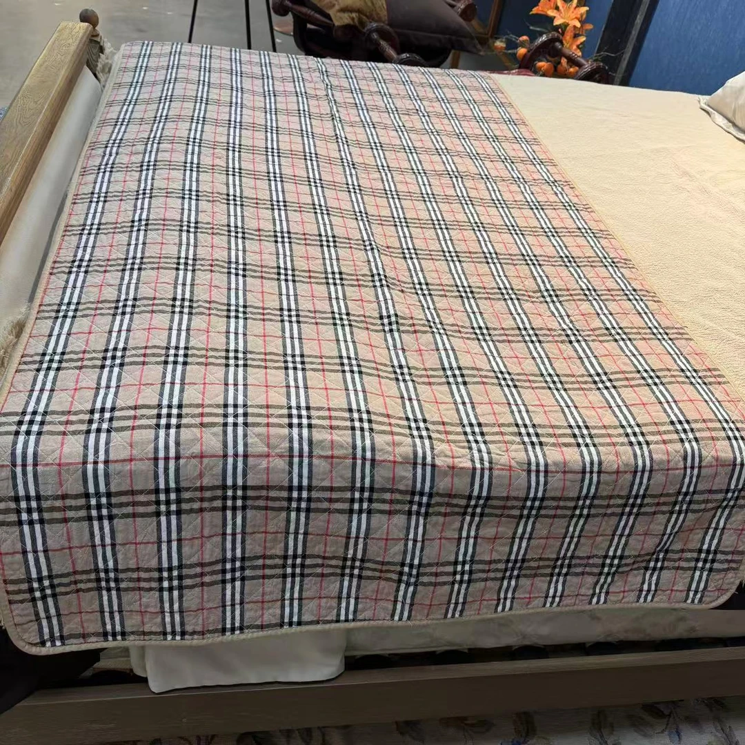 【守绣专属】90*200全棉色织工艺款四季绗缝宿舍床单沙发垫飘窗垫