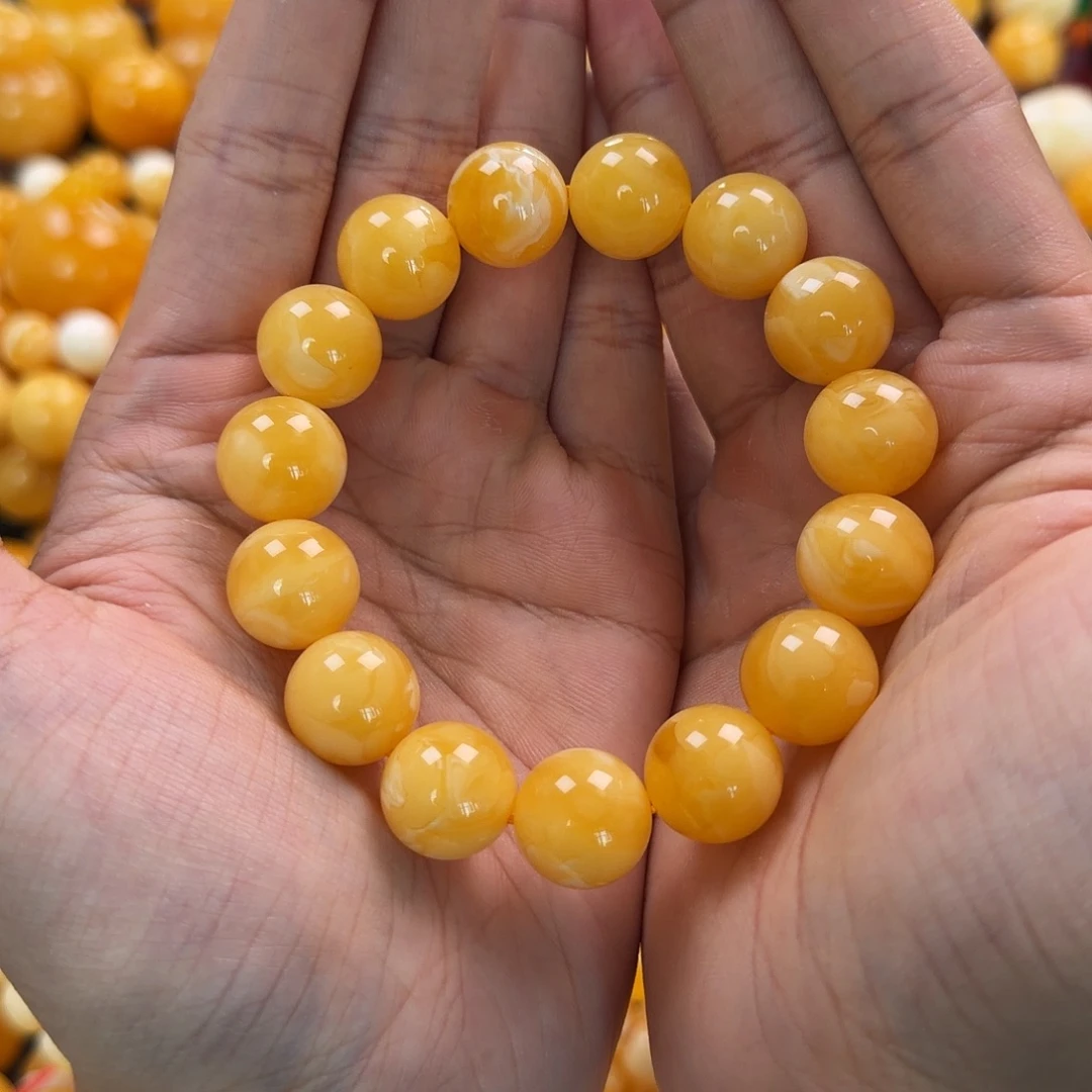 琥珀未镶嵌珠宝奇石15mm同料