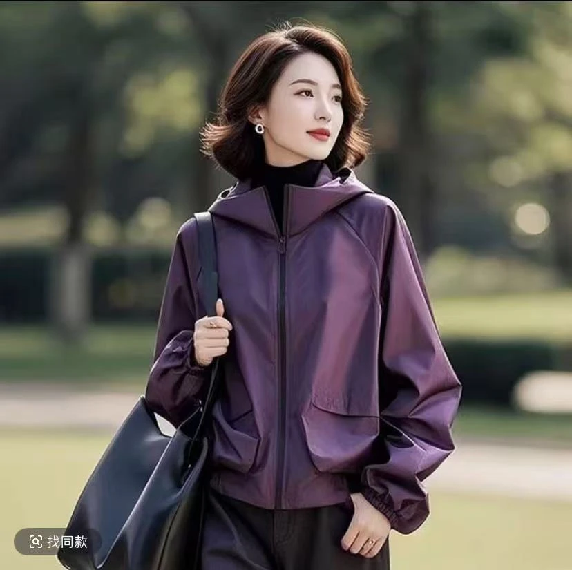 运费补贴秋季新款女短外套夹克小个子百搭户外短款时尚女士外套