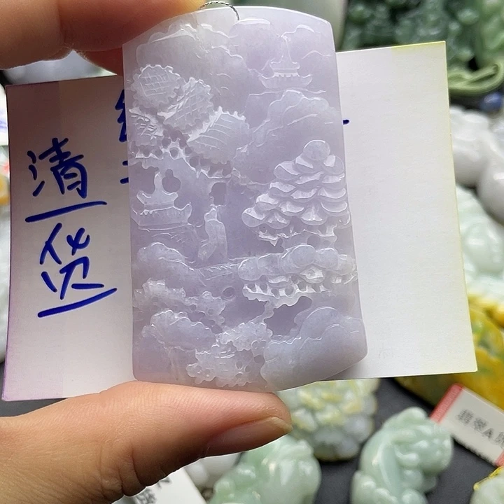 颈饰未镶嵌翡翠天然翡翠