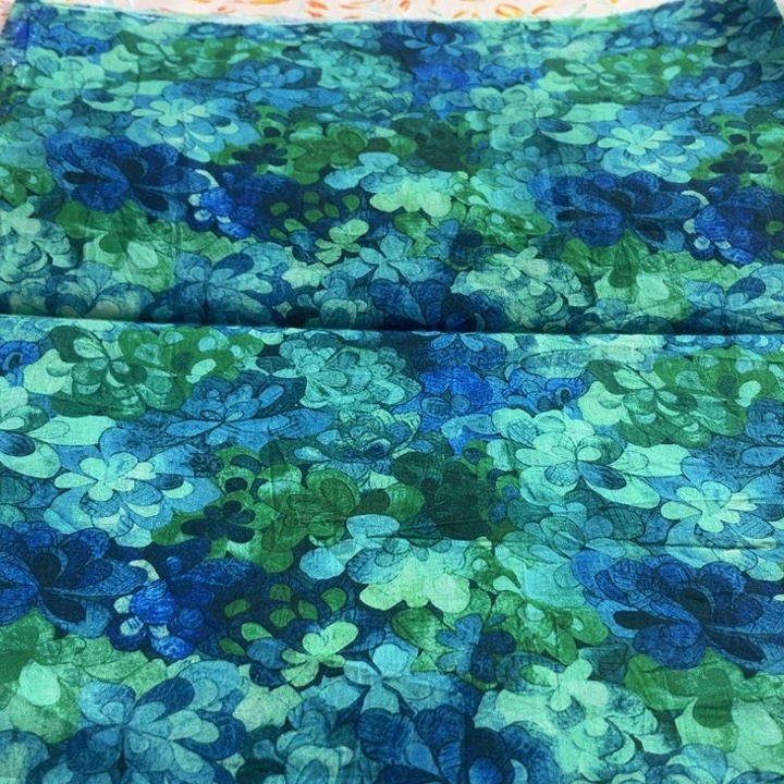 棉 40cm60支数码印花全棉府绸1.45幅宽