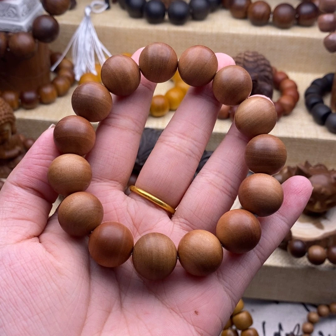 檀香木手串/手链1.5，焦糖精品