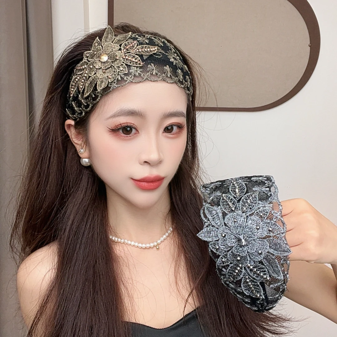 显年轻超宽发箍韩国遮盖白发碎发带齿防滑发卡头窟