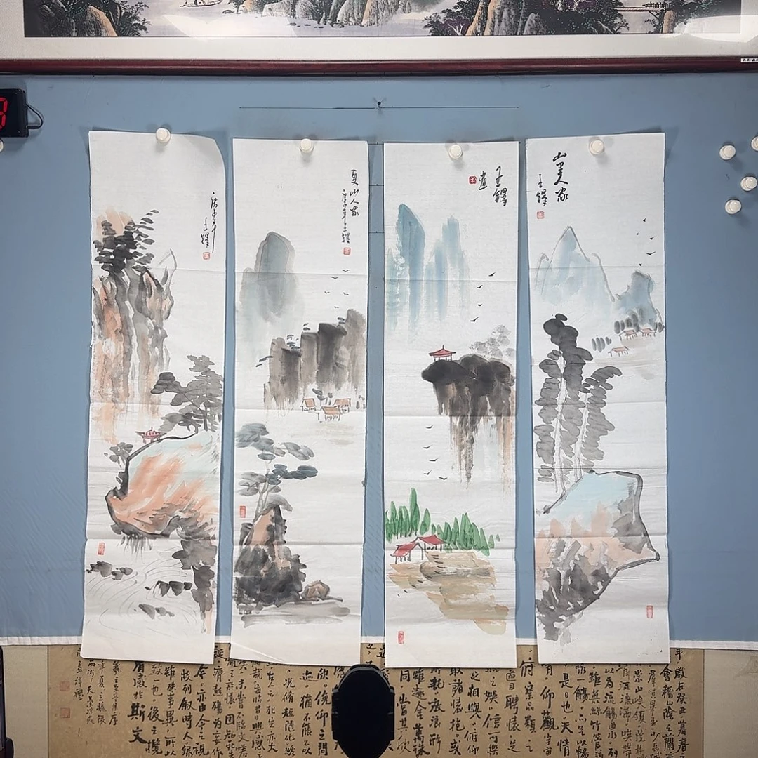 无***＇国画1283 牡丹一如