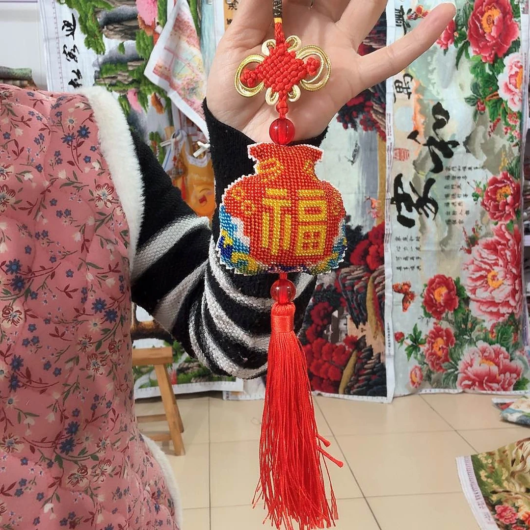 棉十字绣成品出售