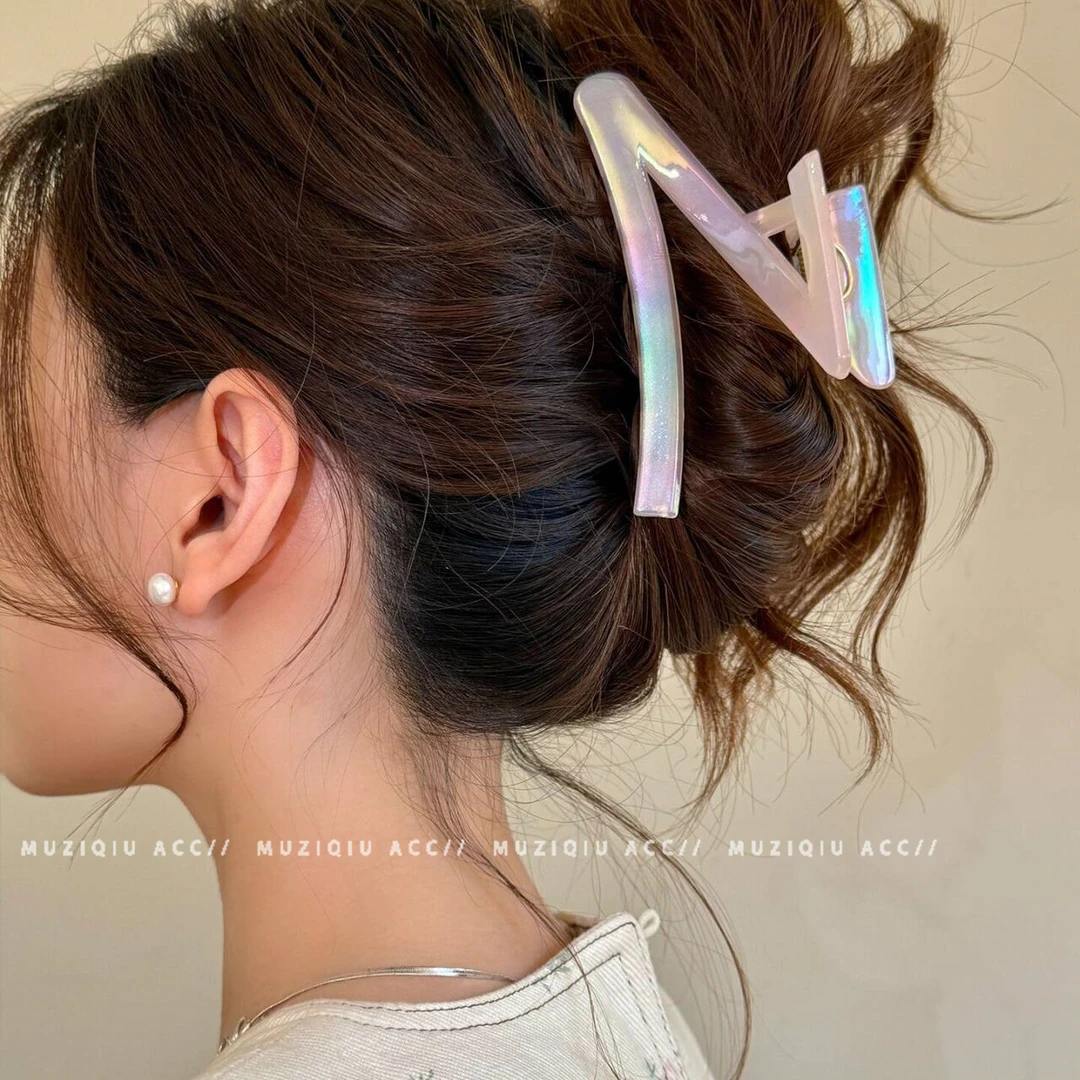 木子秋韩系高质量小众Z字形抓夹ins高级感气质时尚简约搭网红发夹