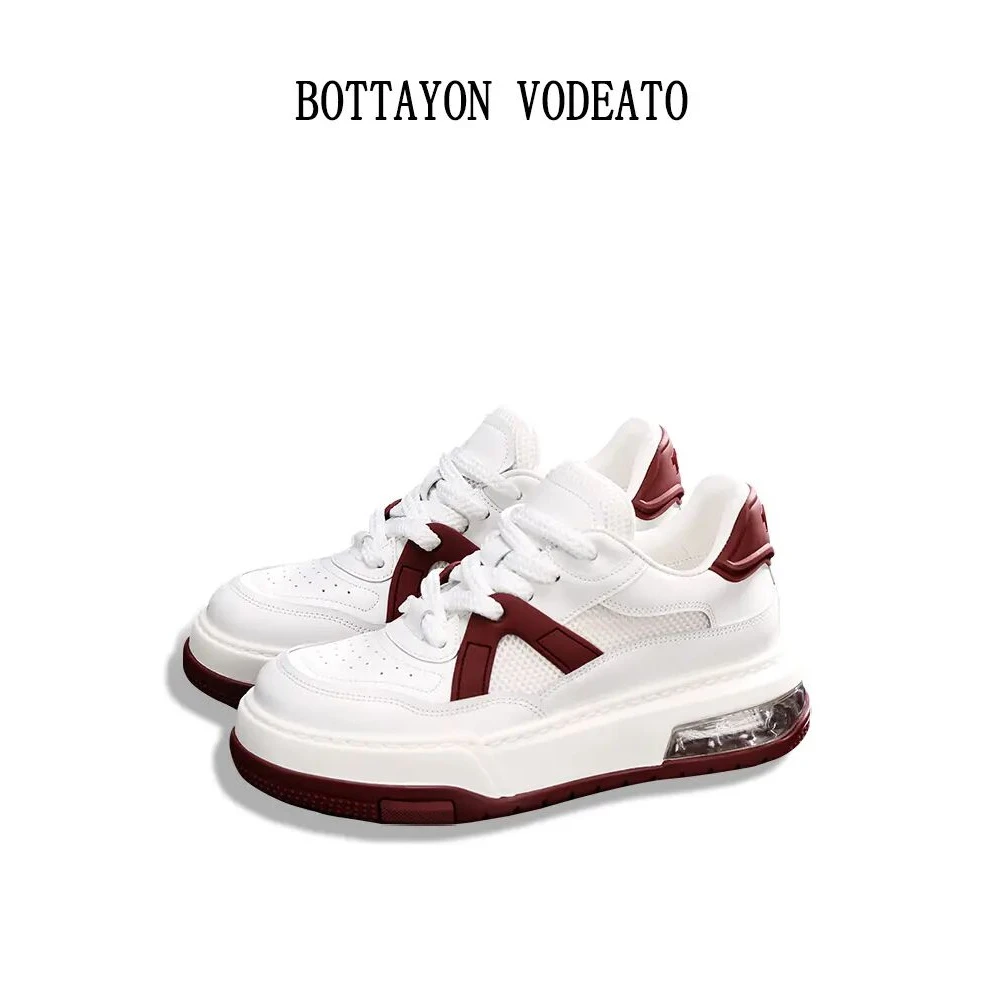 BOTTAYON【夏日限定】夏季气垫底情侣休闲轻奢牛皮潮鞋2068-2