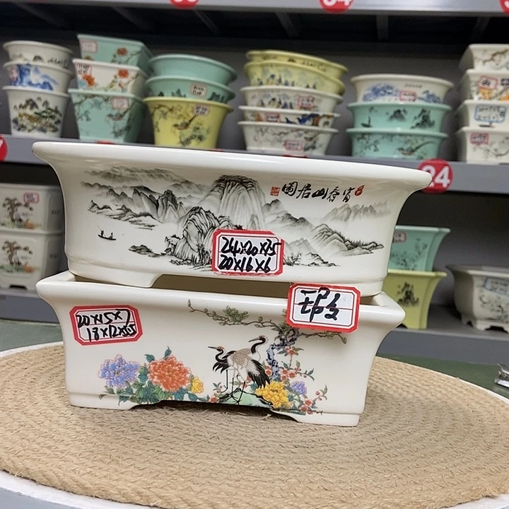 静***初紫砂紫砂花盆0272