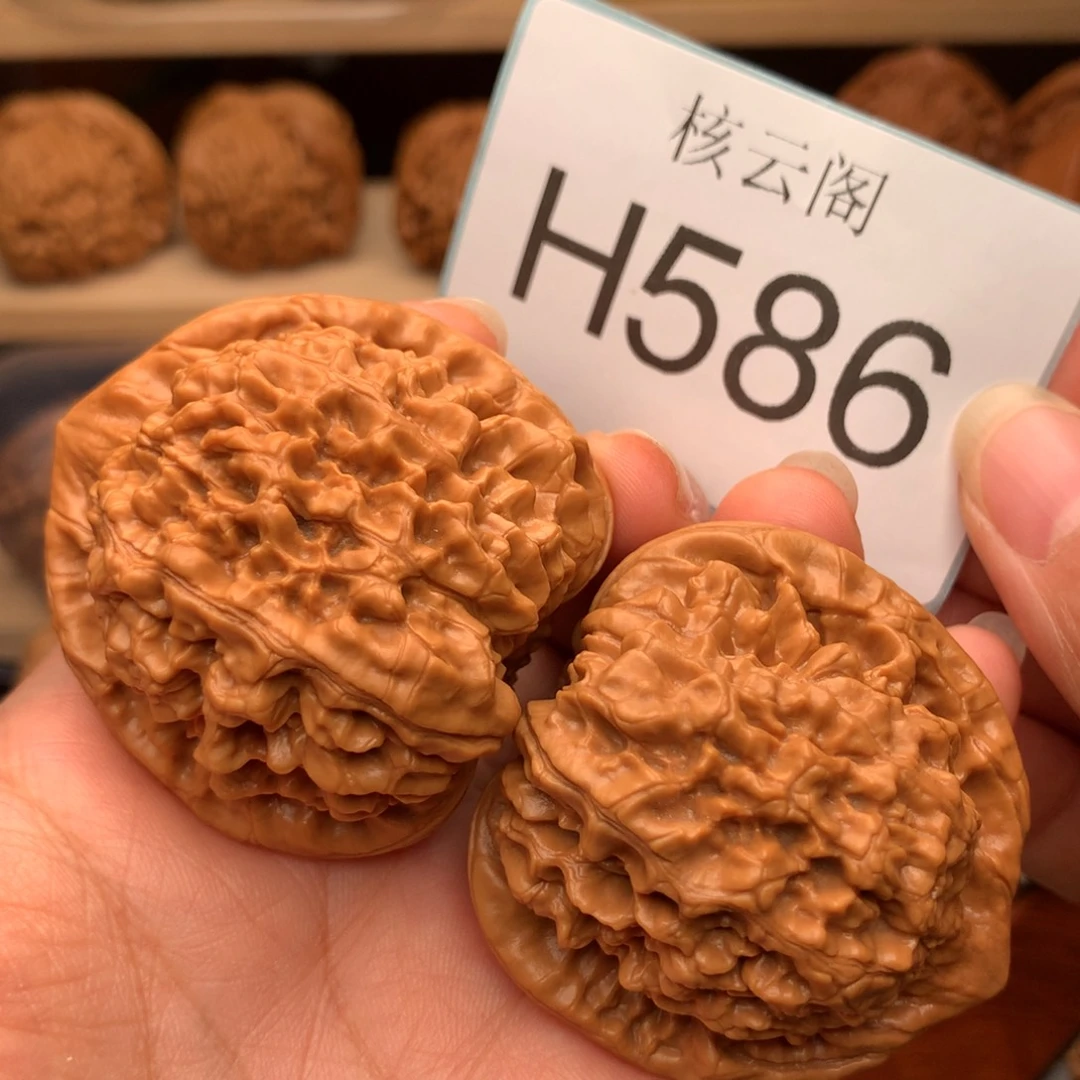 文玩核桃把件46+全品官帽