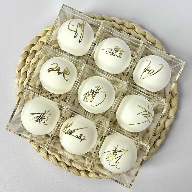 乒乓球金色签名摆件孙颖莎球拍亚克力王楚钦莎头周边毕业情侣礼品