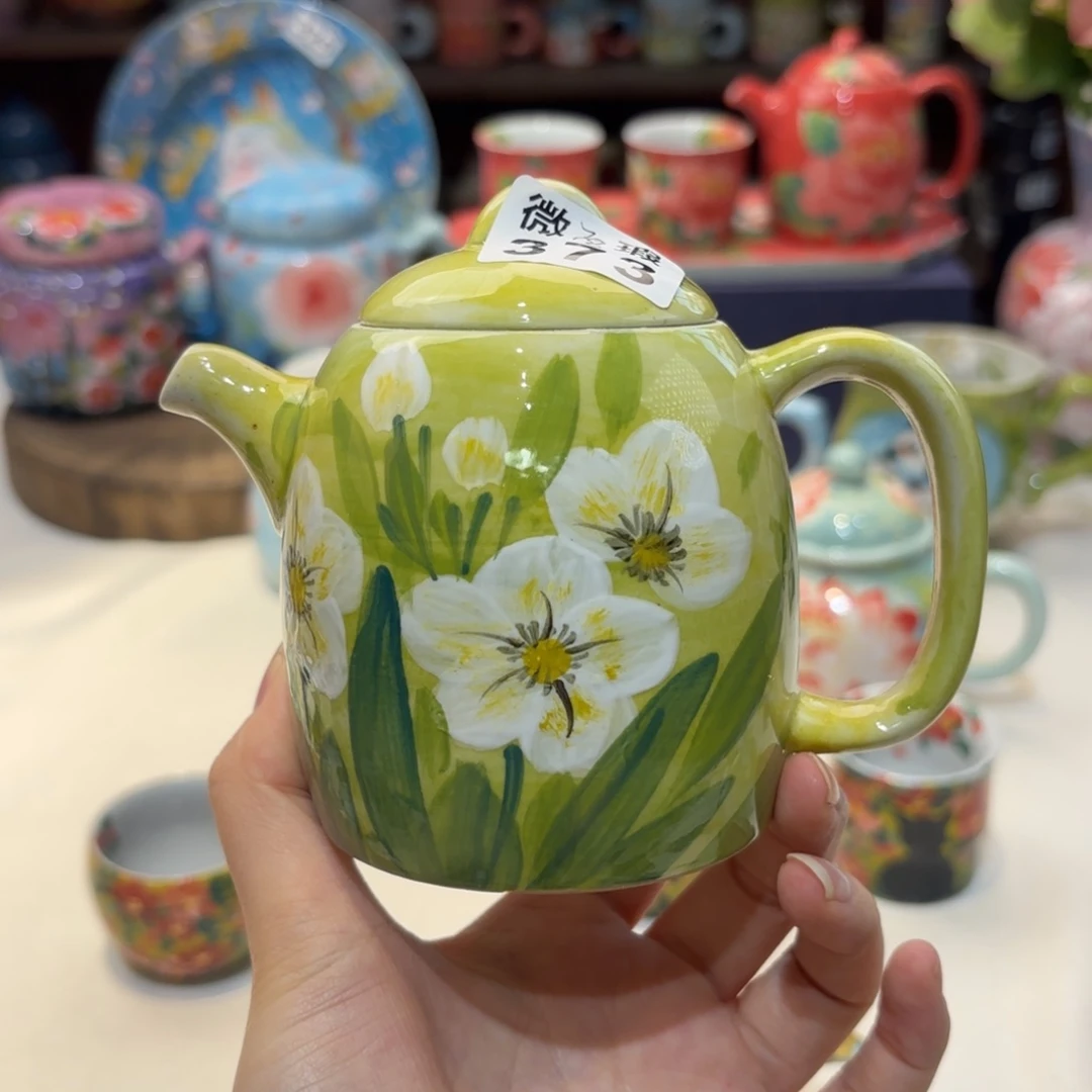 景德镇手绘高温釉下彩陶瓷茶具