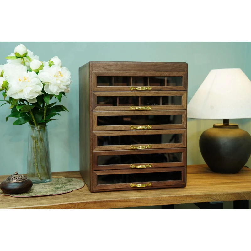 北美实木六层牙科柜