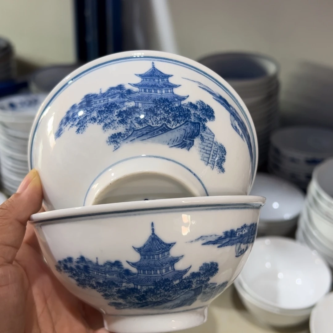 醴陵高温瓷12.3厘米2个