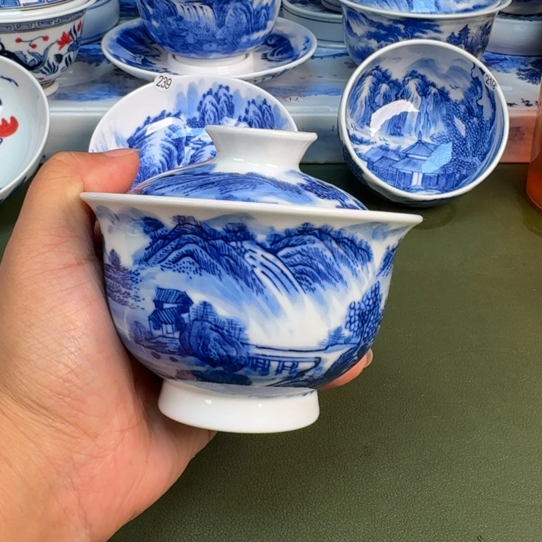 景德镇纯手绘茶具圆圆242