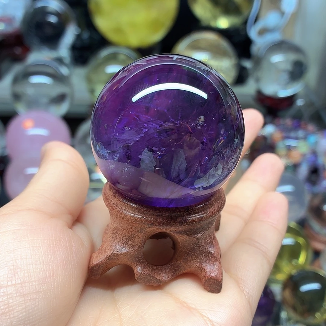 珠宝半成品水晶未镶嵌紫水晶45