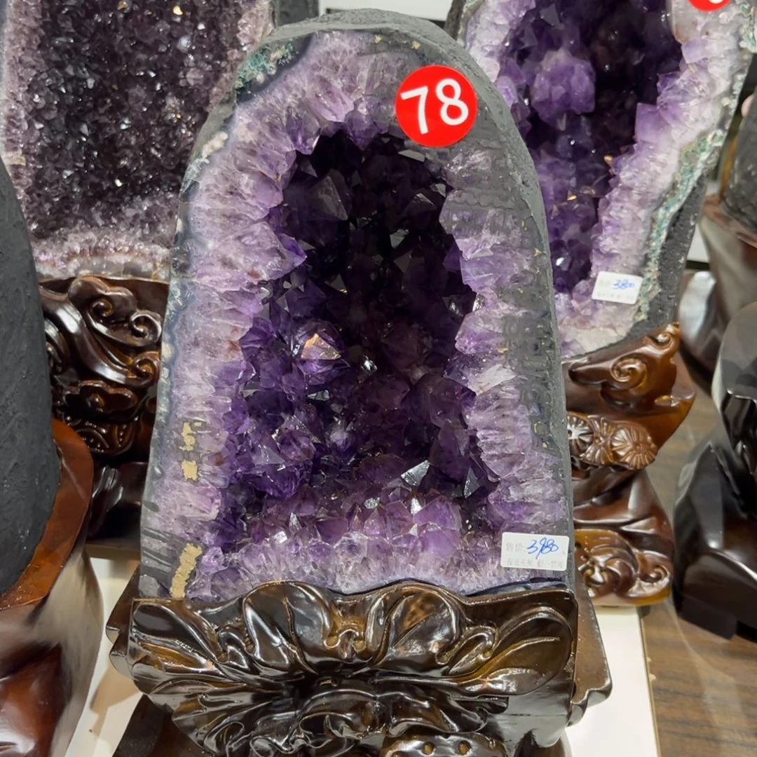 紫晶摆件未镶嵌紫晶洞