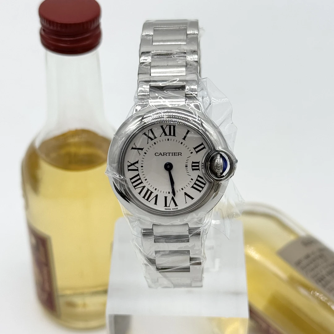 99新 Cartier/卡地亚 蓝气球 石英 精钢 28.6mm 21全