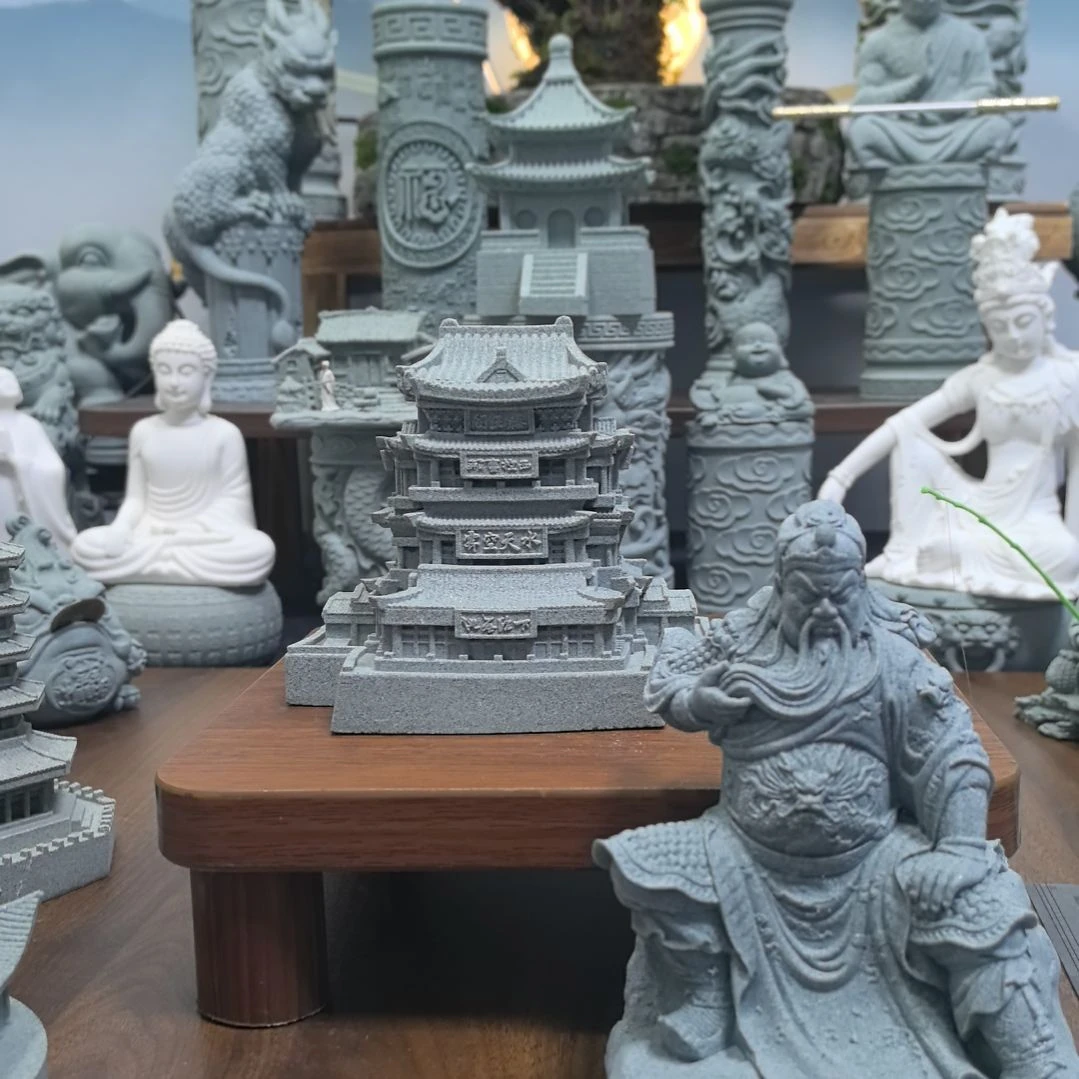 石材青砂石造景摆件