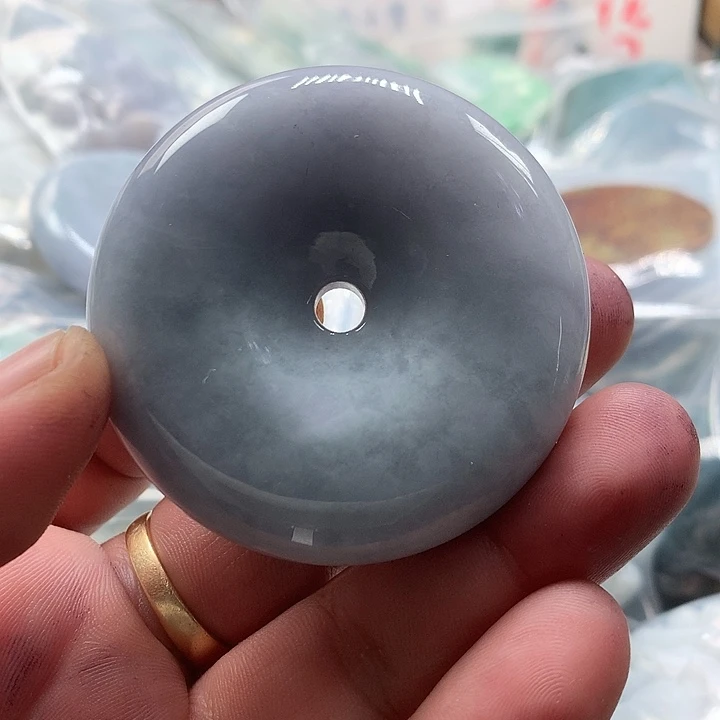 翡翠未镶嵌颈饰保真天然a货翡翠