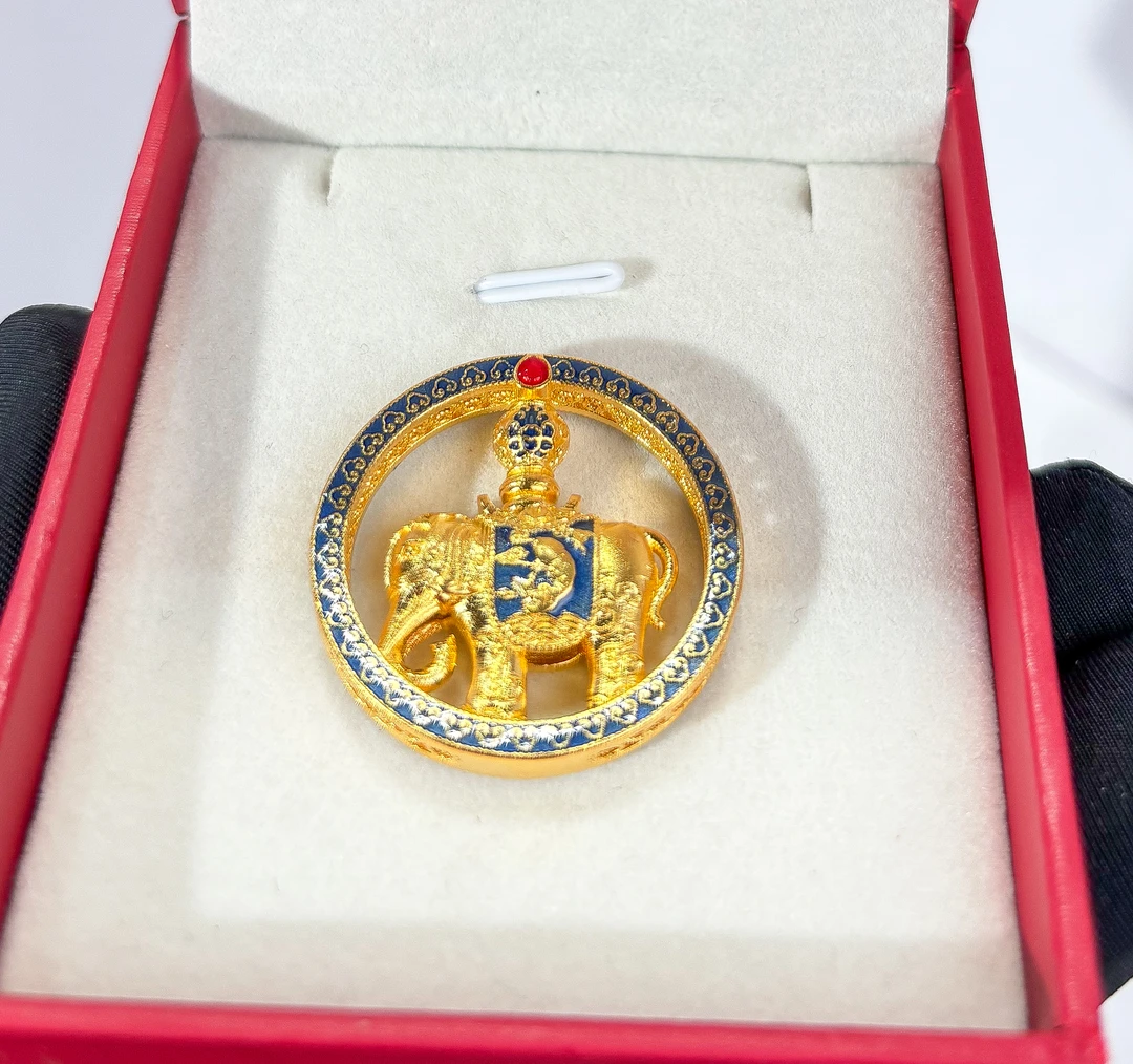 足银银制品 银饰品：编号07510471124大象吊坠