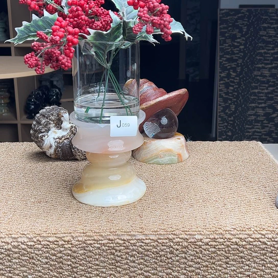 石材J059白冰水培花瓶