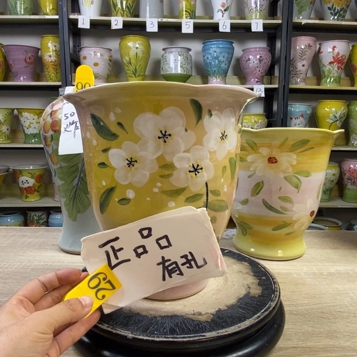 景德镇高温陶瓷花盆