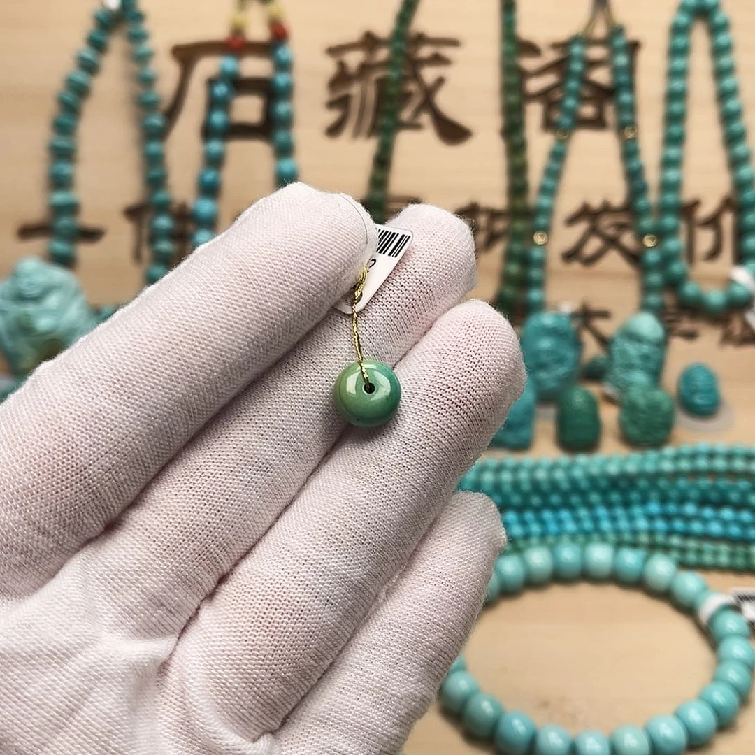 绿松石扣子未镶嵌