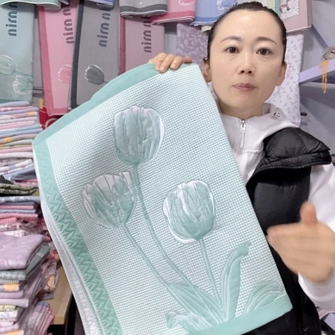 棉特价绿色郁金香