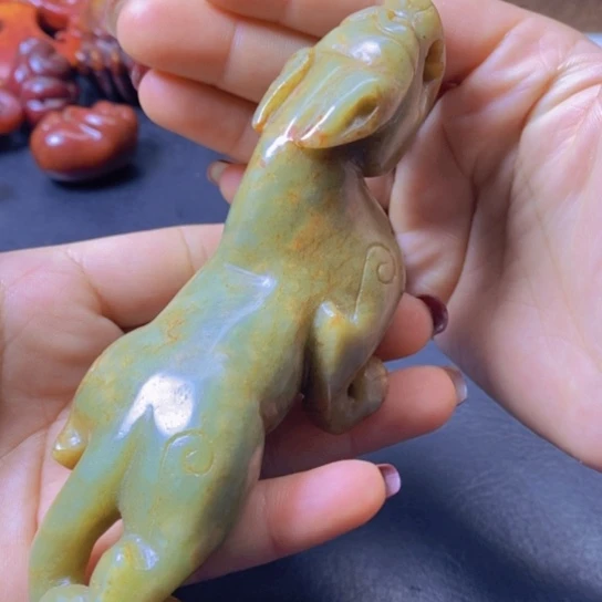 白玉菩提吊坠摆件