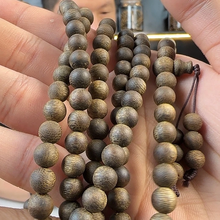 沉香碎屑沉香025卡6多圈圆珠