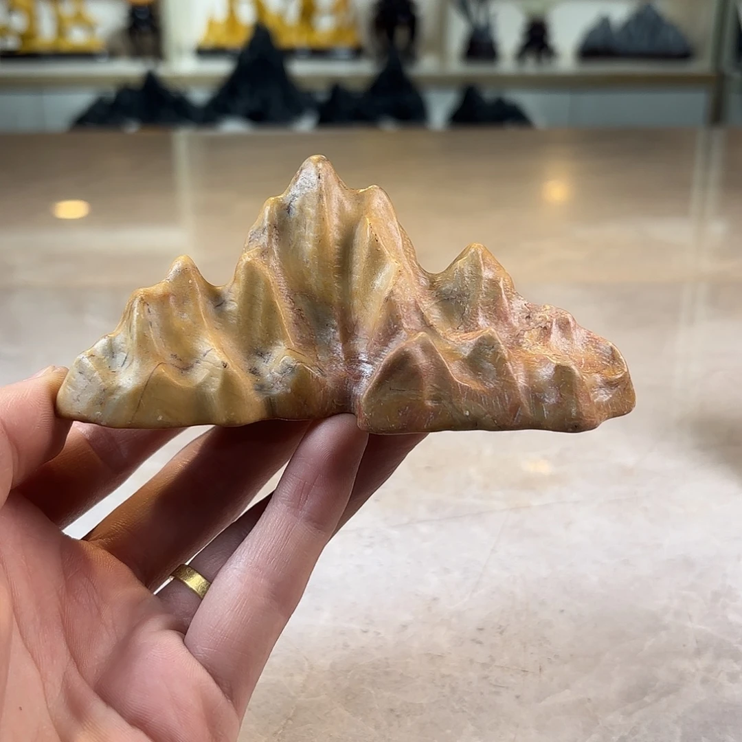 北***客陶灵璧石手工雕刻奇石摆件