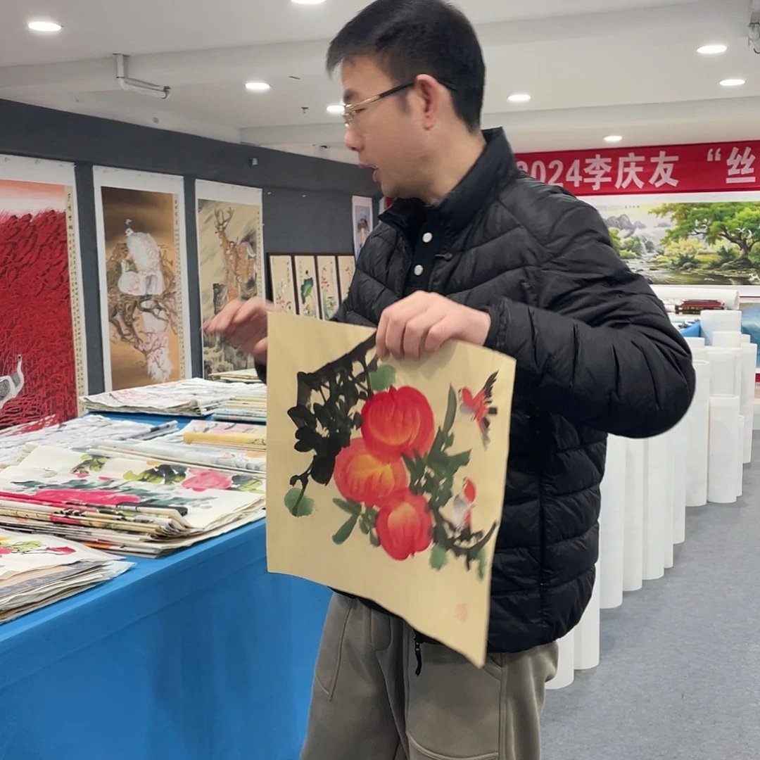 国画今天上午国画作品展示