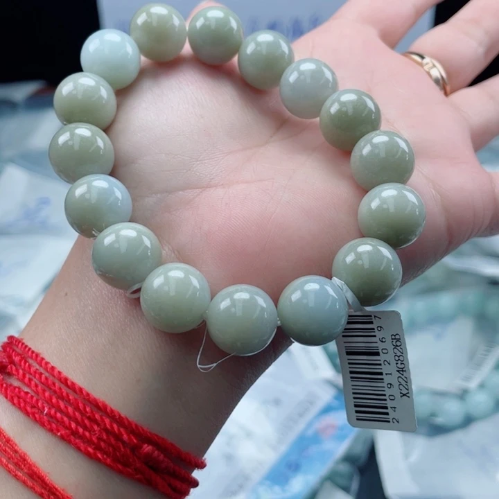 未镶嵌定制翡翠珠串