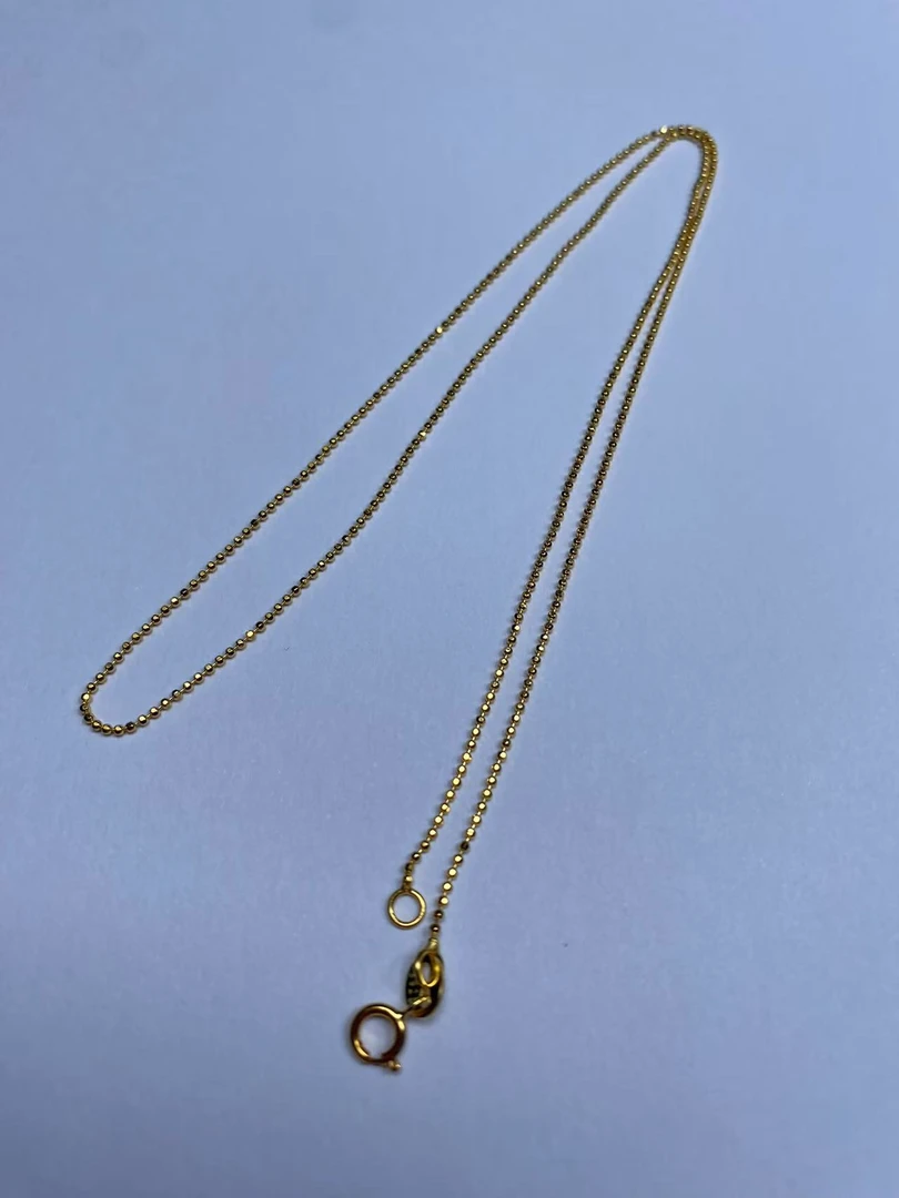 链子925银 S925银链 意大利工艺豆豆珠纯银时尚链