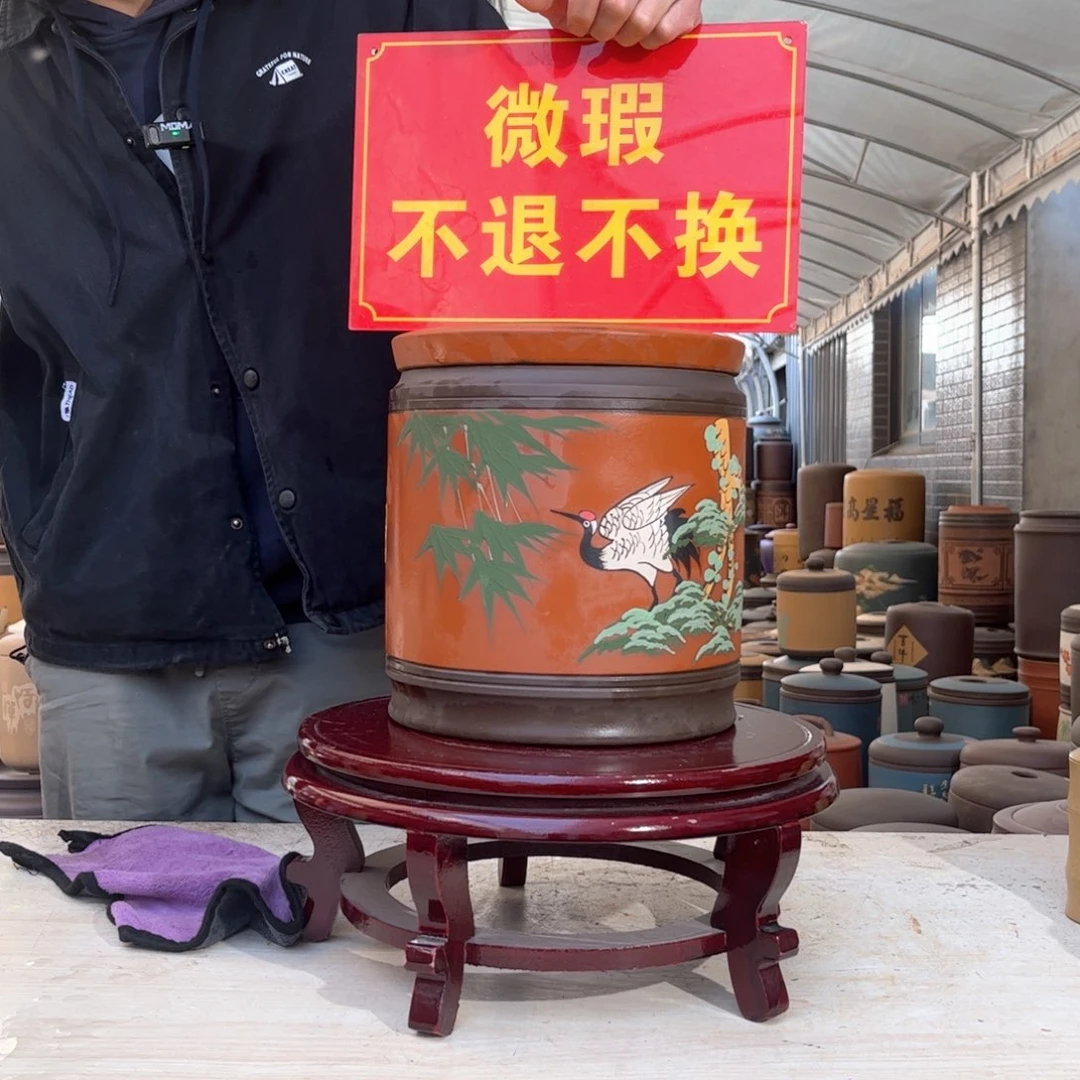 紫砂茶叶罐微瑕微瑕