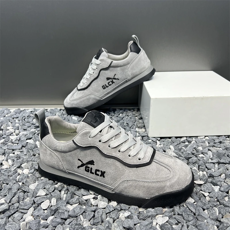 秋季新款男款潮鞋低帮圆头轻质经典百搭休闲时尚舒适个性潮流男鞋