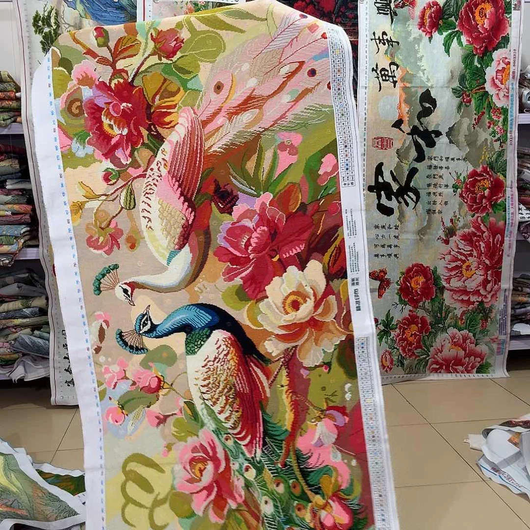 棉平*福十字绣成品出售