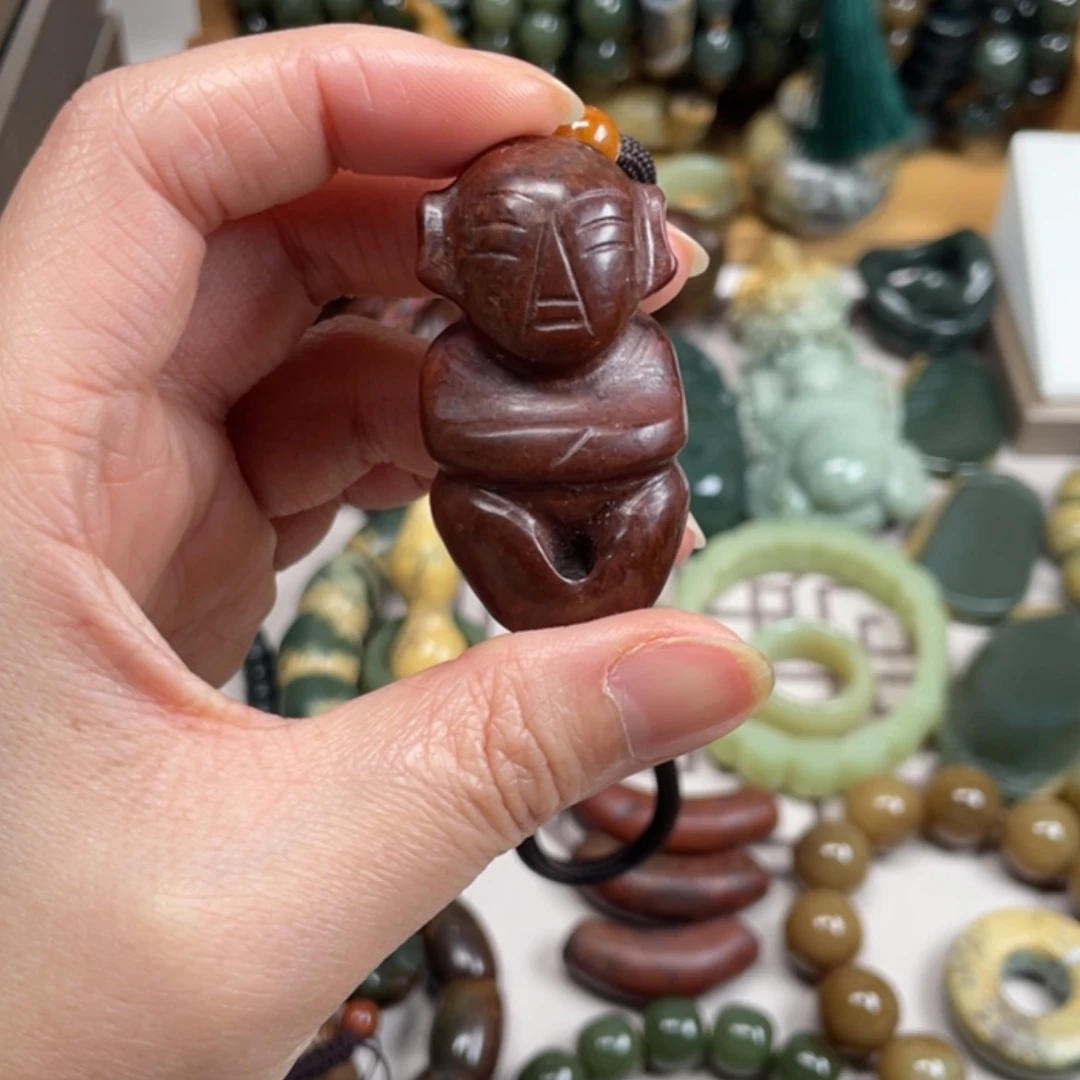 【闪购商品】岫岩河磨玉（透闪石质玉）手把件未镶嵌